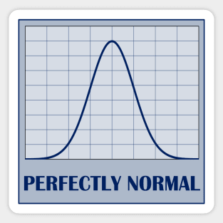 Perfectly Normal Distribution Sticker